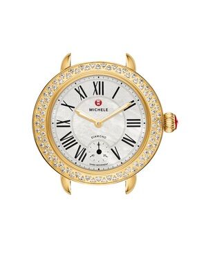 Michele Serein 12 Diamond Gold Watch